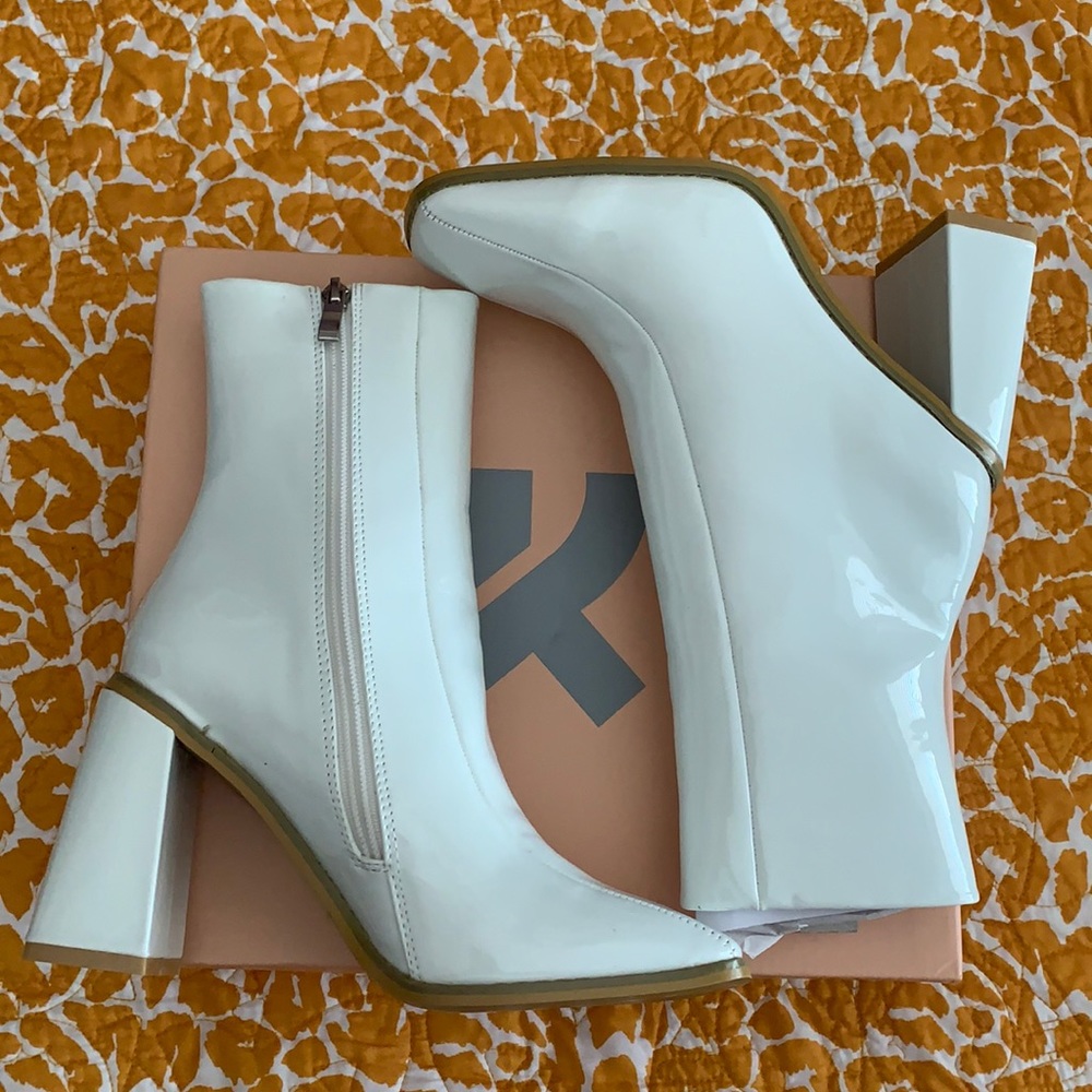 Koi Footwear White Patent Leather Boots
